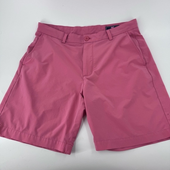 Vineyard Vines Pink Flat Front Shorts - Picture 1 of 8